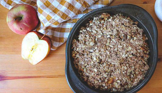 Late Summer Golden Chai Apple Crumble Recipe