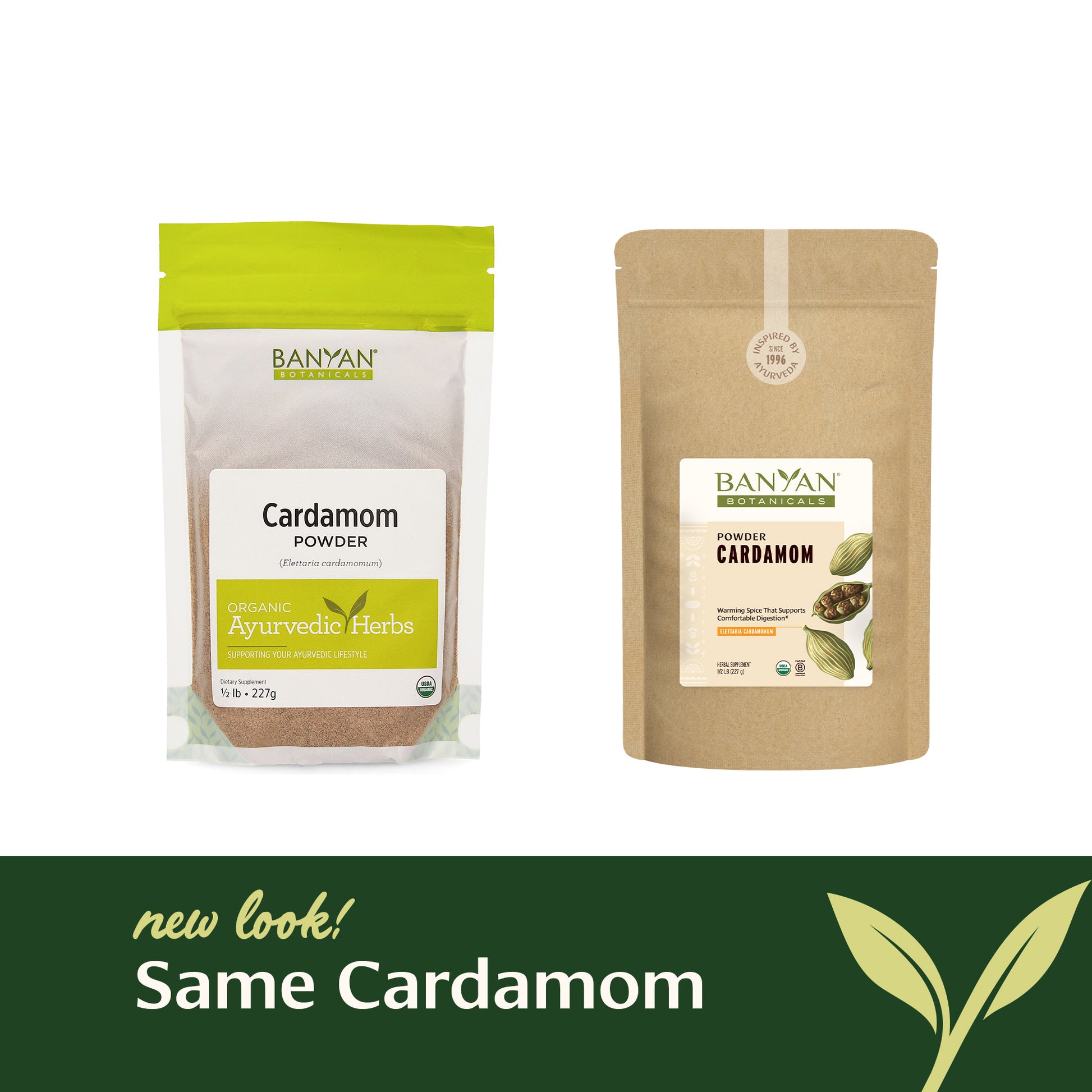 1/2 lb: New look, same Cardamom powder! 