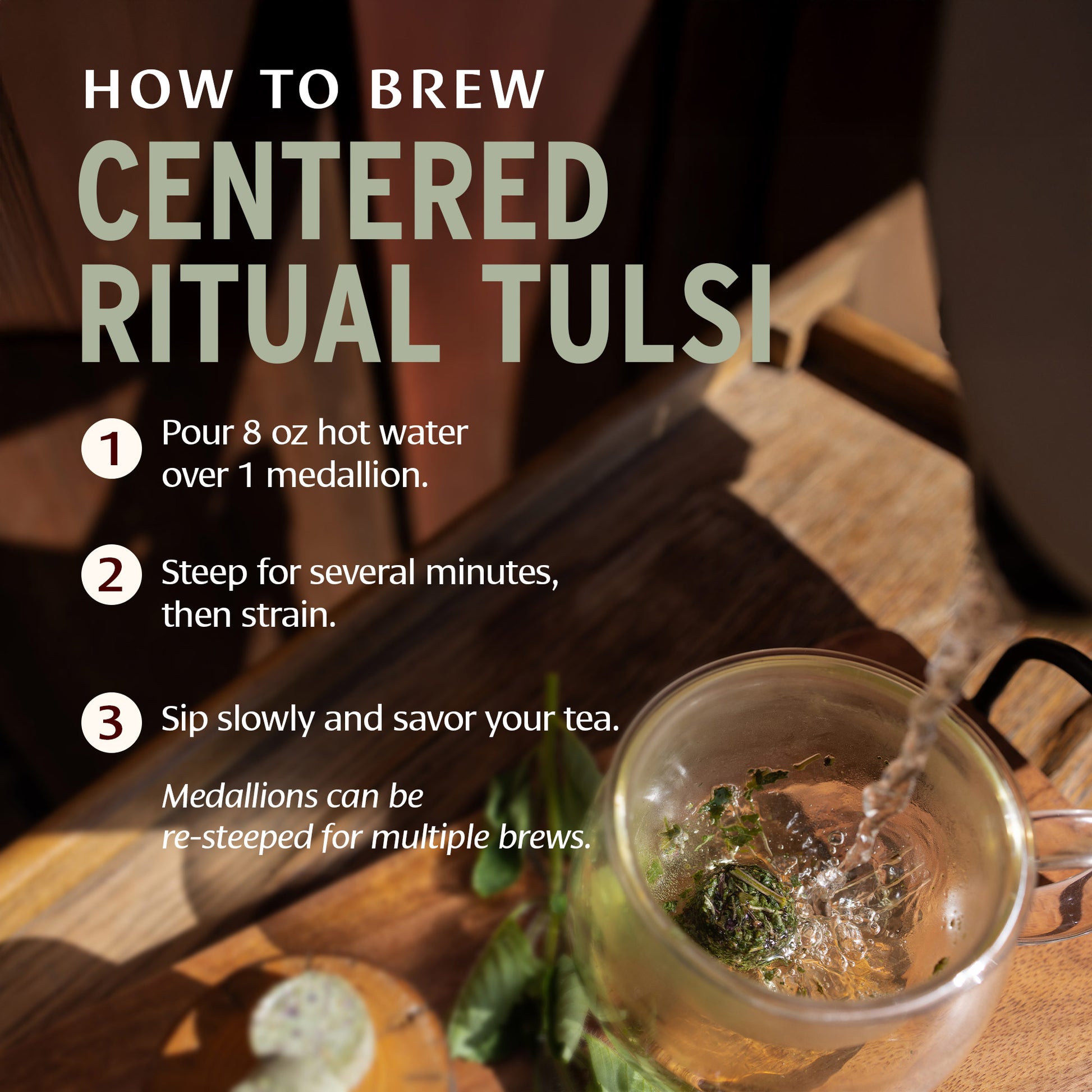 Centered Ritual Tulsi How to Brew