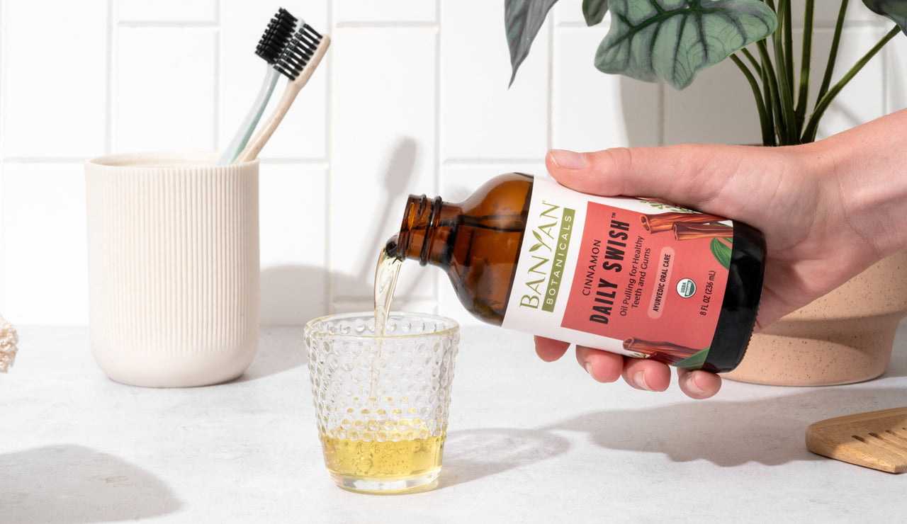 WITH AYURVEDIC HERBS FOR ENHANCED ORAL CARE