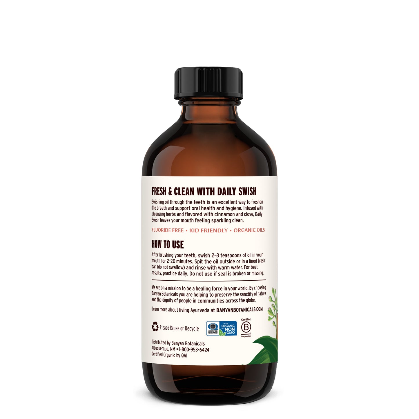 8 fl oz: Daily Swish Cinnamon How to Use