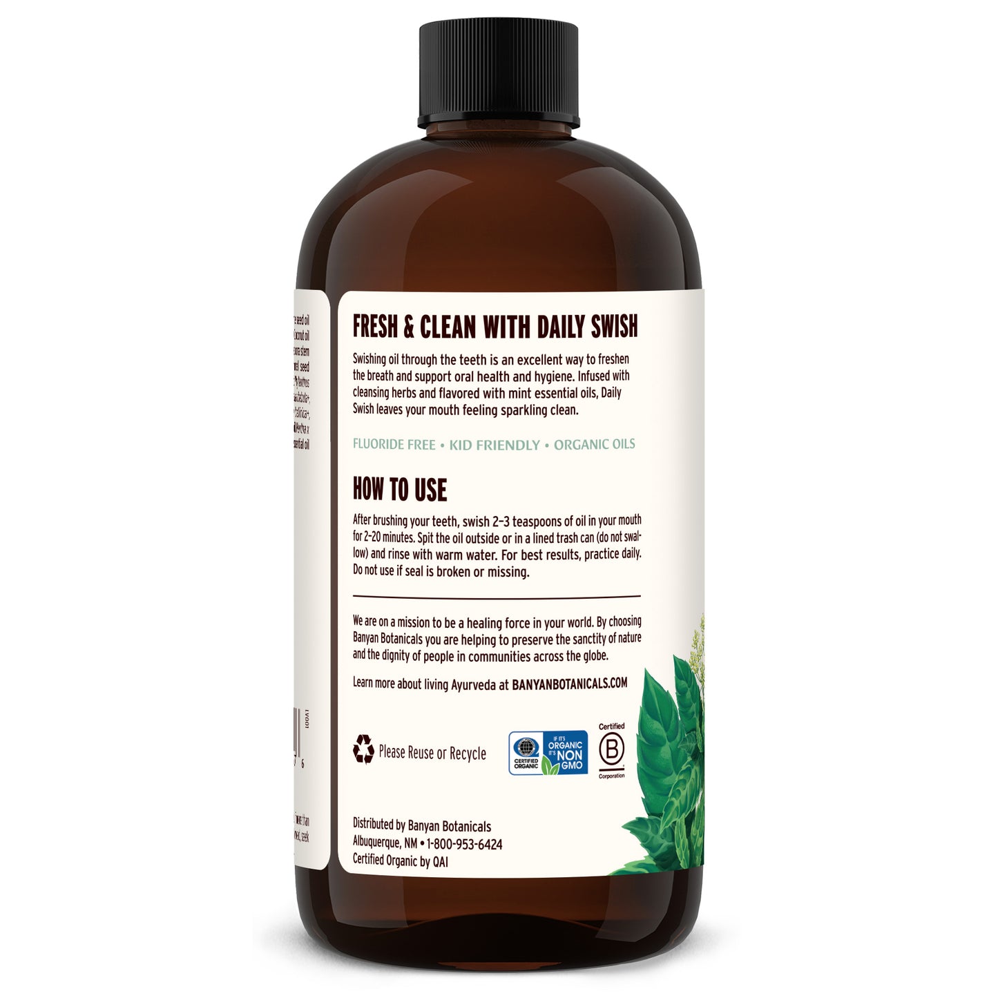 24 fl oz: Daily Swish Oil Pulling Mint how to use