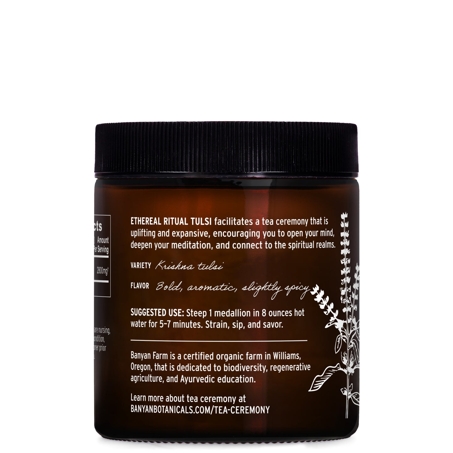 Ethereal Ritual Tulsi Label