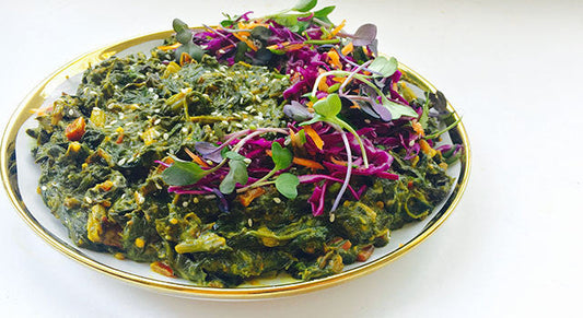 Seasonal Recipe: Creamy Greens with Turmeric & Fenugreek