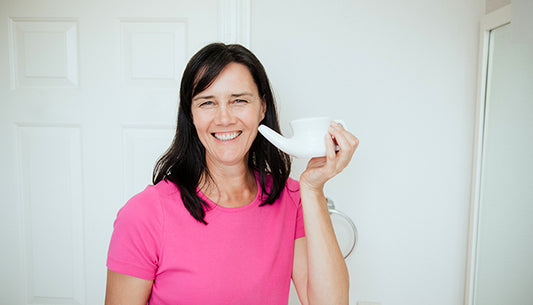 Using a Nasal Rinse Cup
